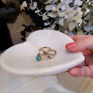 Stella & Dot Cusion Cut Ring Set